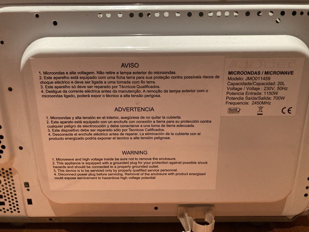 Microondas jocel
