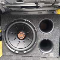 Zestaw JBL subwoofer i wzmacniacz