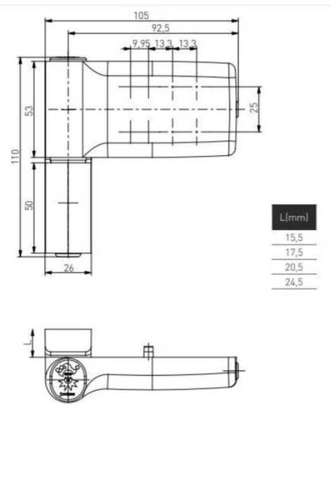 Петля дверна Jocker 120 кг для металопластикових дверей біла джокер