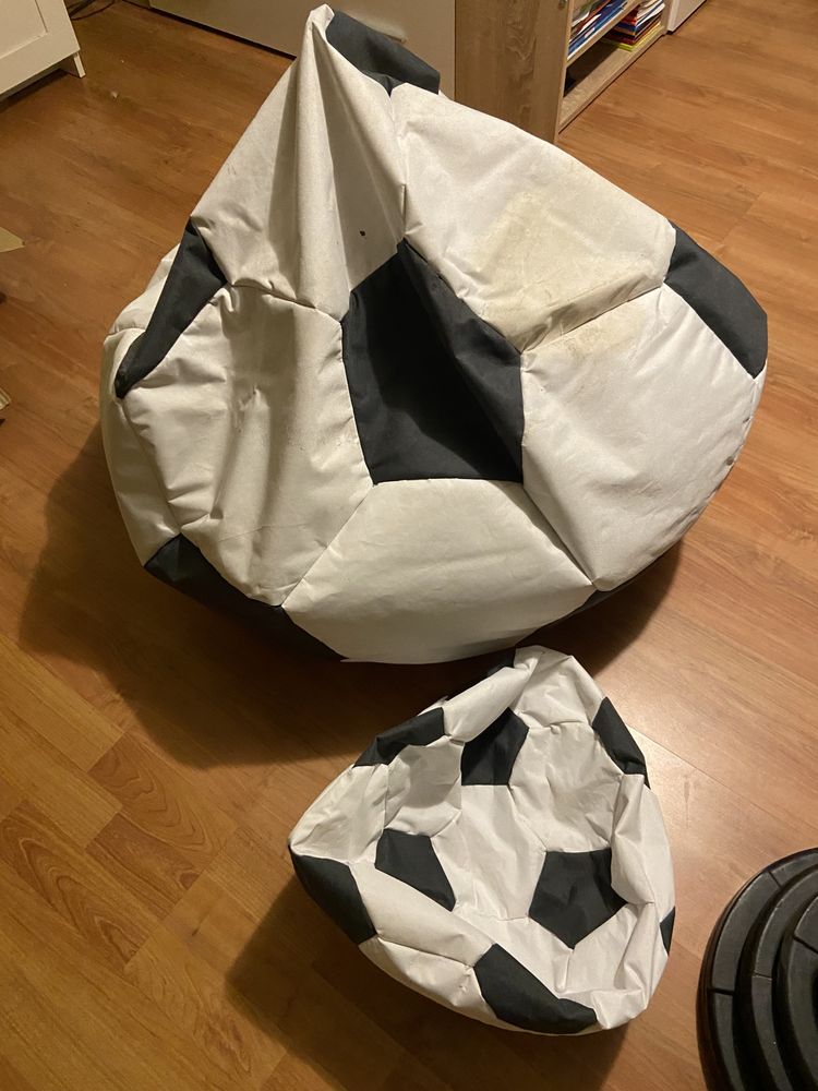 Pufa puf piłka 90 cm + gratis mała pufa piłka