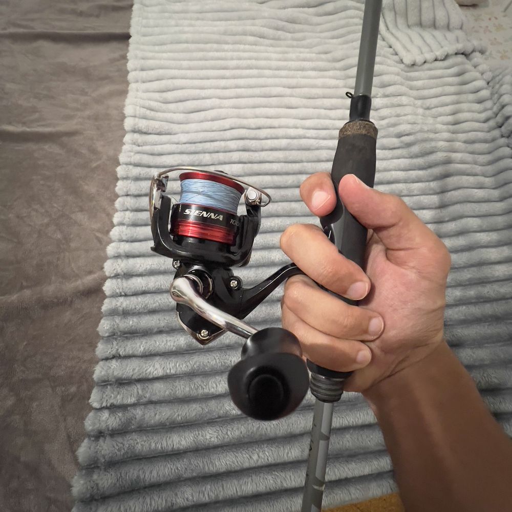 Conjunto de pesca spinning