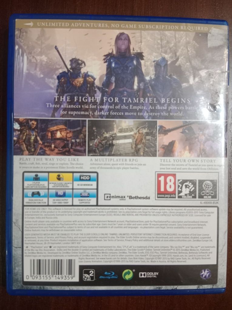 The Elder Scrolls na PS4