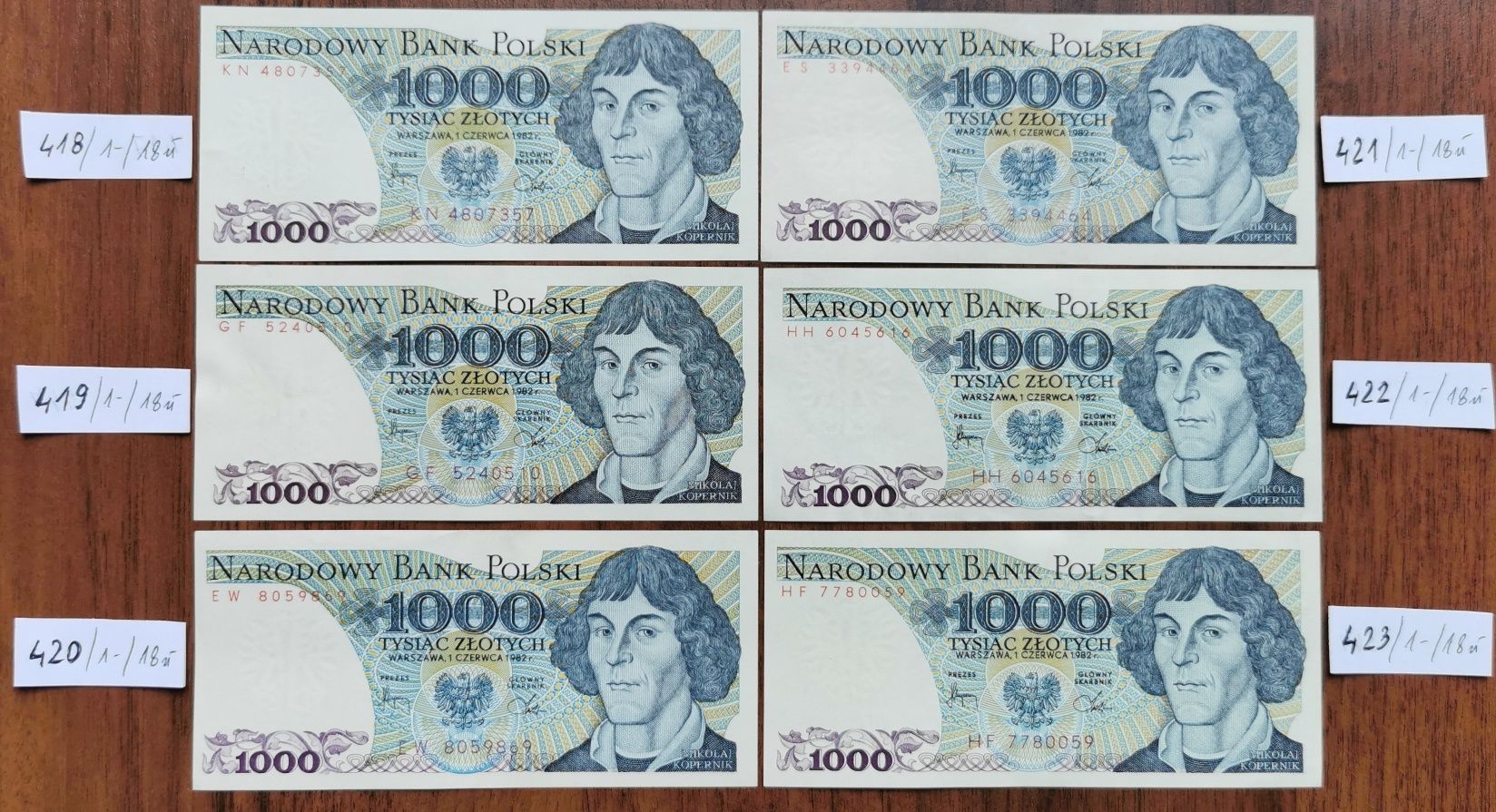 1000 zł 1982r  st. -1 / 1/2 / 2