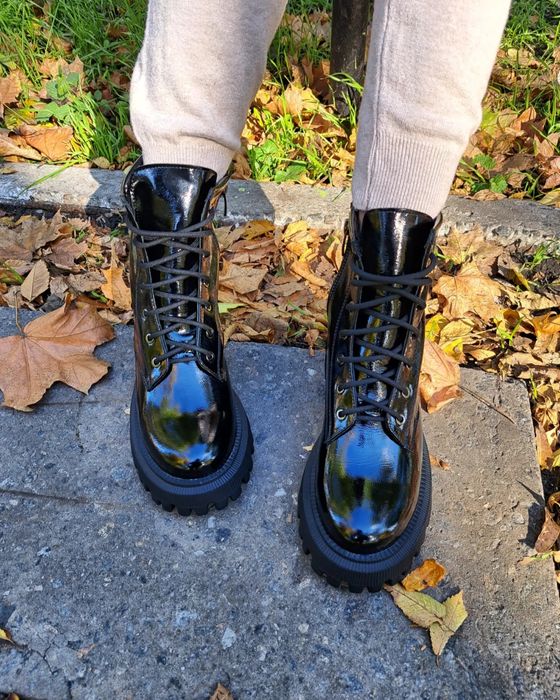 РОЗПРОДАЖ! Шкіряні (наплак) черевики (кожаные ботинки)