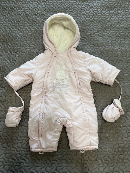 Зимовий комбінезон доя дівчинки, стан ІДЕАЛ, 3 місяці