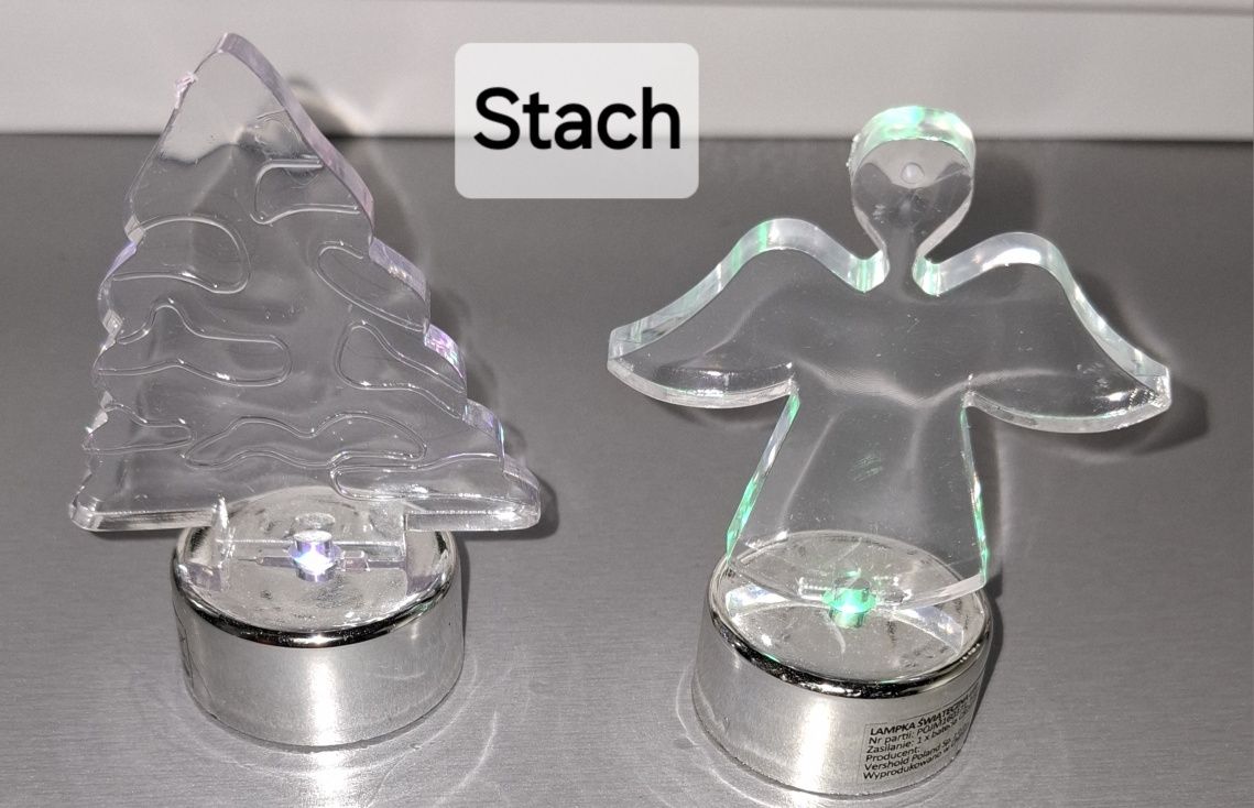 Lampki Świąteczne LED Aniolek Choinka  zmieniają kolory
