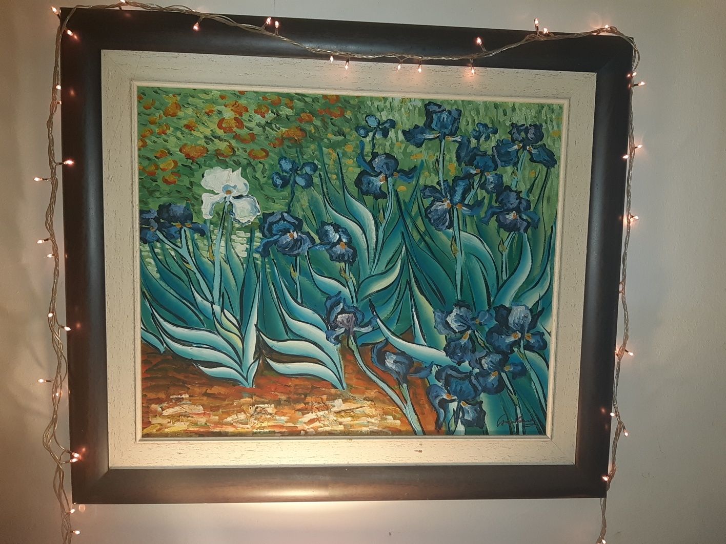 Pintura a óleo Lírios Van Gogh