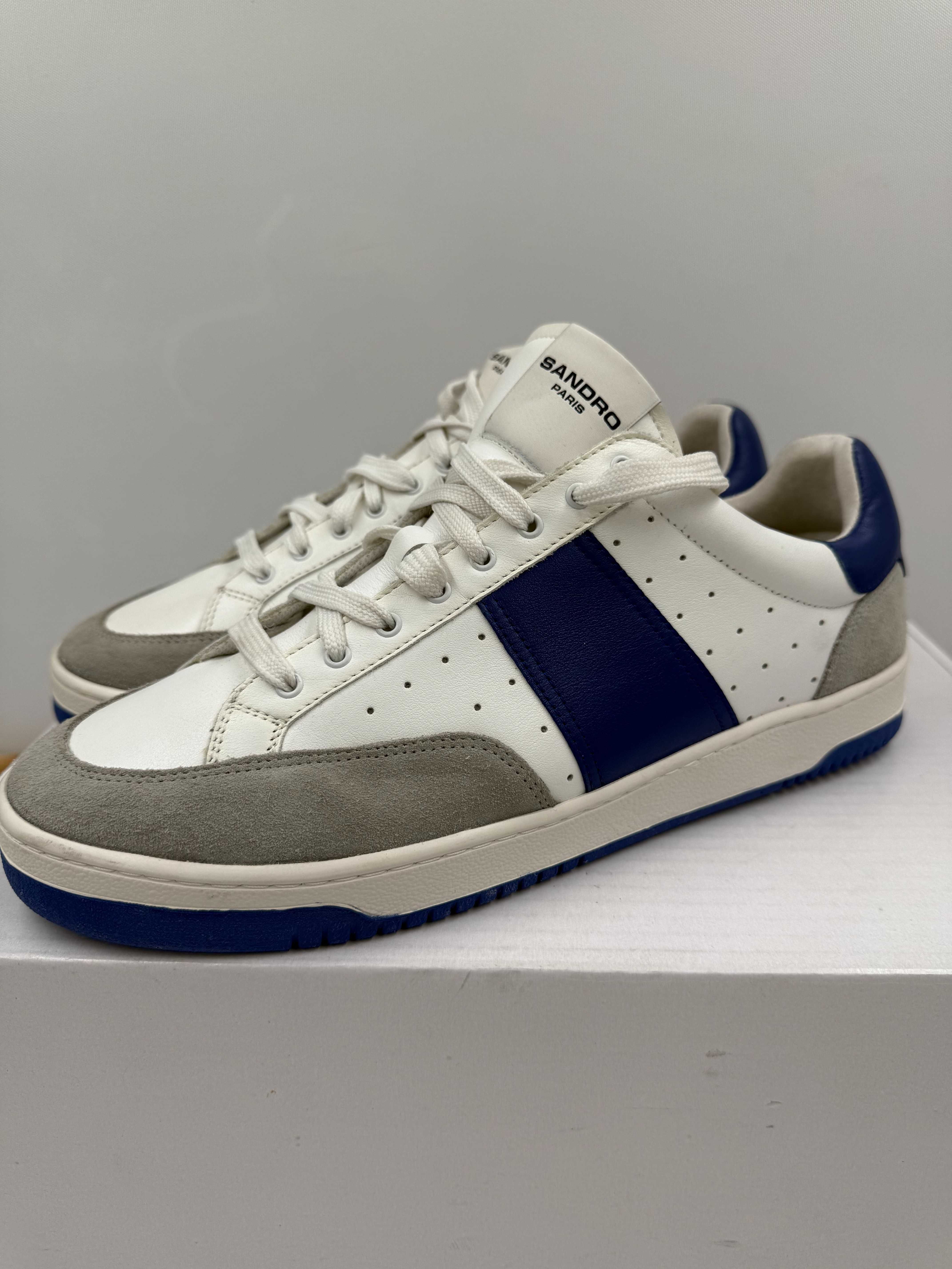 Buty SANDRO męskie sneakersy skórzane R.44 SA62F
