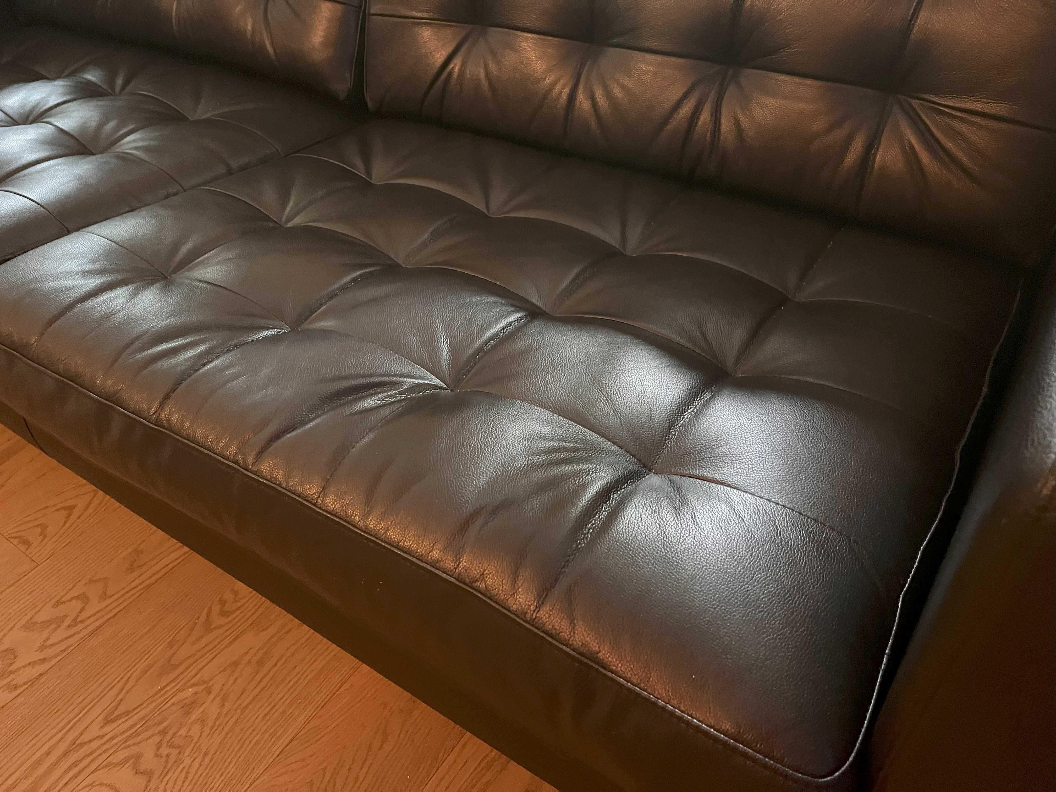 Sofa skóra- LANDSKRONA, 3 osobowa, Ikea