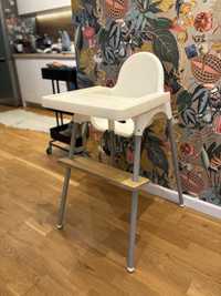 Krzesełko Ikea Antilop z podnóżkiem Alaantkowe