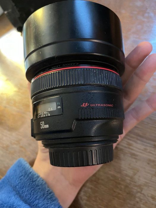 ОБ’ЕКТИВ Canon lens EF 50mm f 1:2 USM.