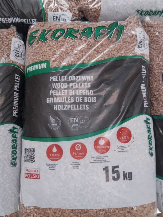 Pellet Ekorafit Certyfikowany A1 ENplus 1330 zł tona