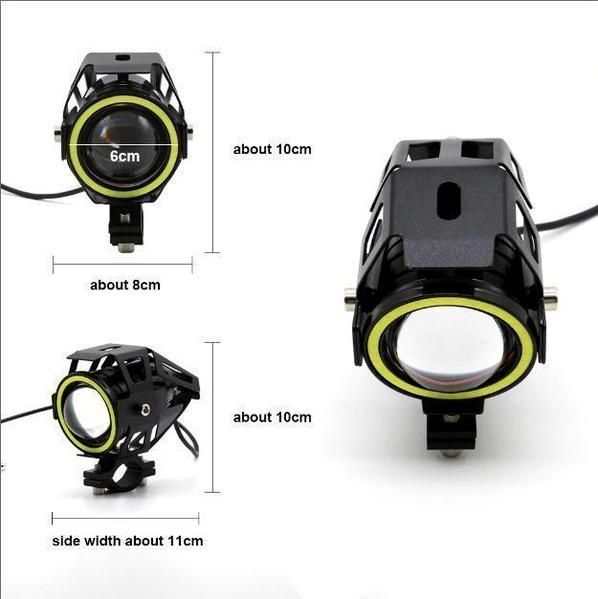 Универсальные светодиодные доп мото фары U7 2шт U5 мотоцикла квадроцик