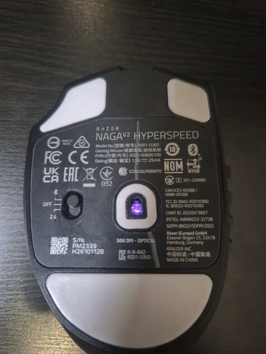 myszka bezprzewodowa Razer naga v2