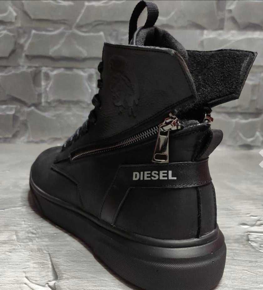 Ботинки зимние мужские натуральная кожа ТМ Diesel