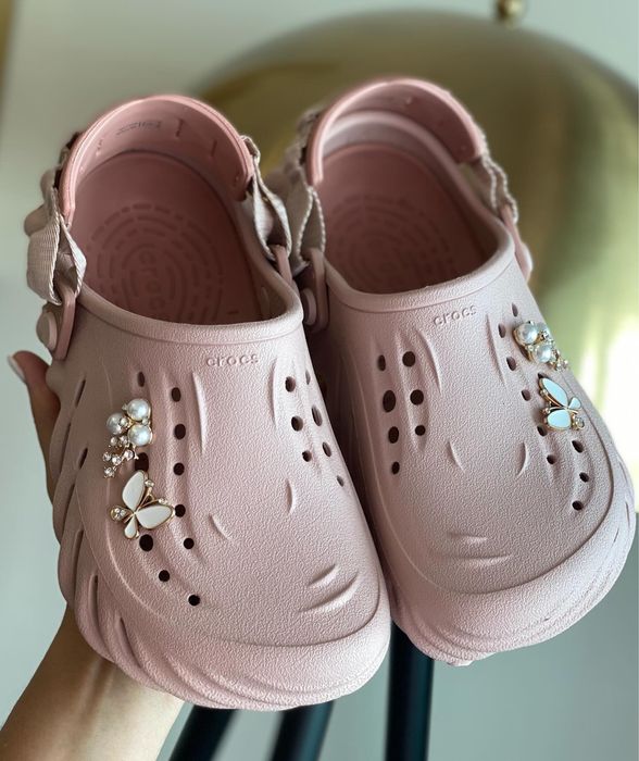 Crocs echo stucco жіночі крокси молочні 36 37 38 39 40 41 42 43 44 45