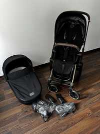 Cybex Priam 4.0 коляска 2 в 1 Black шасі Rosegold