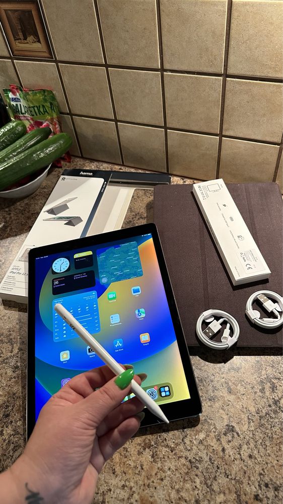 Tablet iPad Apple PRO 12.9” + NOWY RYSIK  - TOUCH ID - PROCREATE