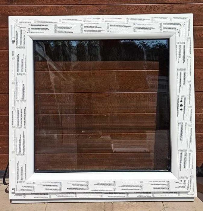 OKNO 90x90 RU, NOWE 85x83 od ręki BIAŁE, lewe,prawe,2,3 szybowe Uw0,89
