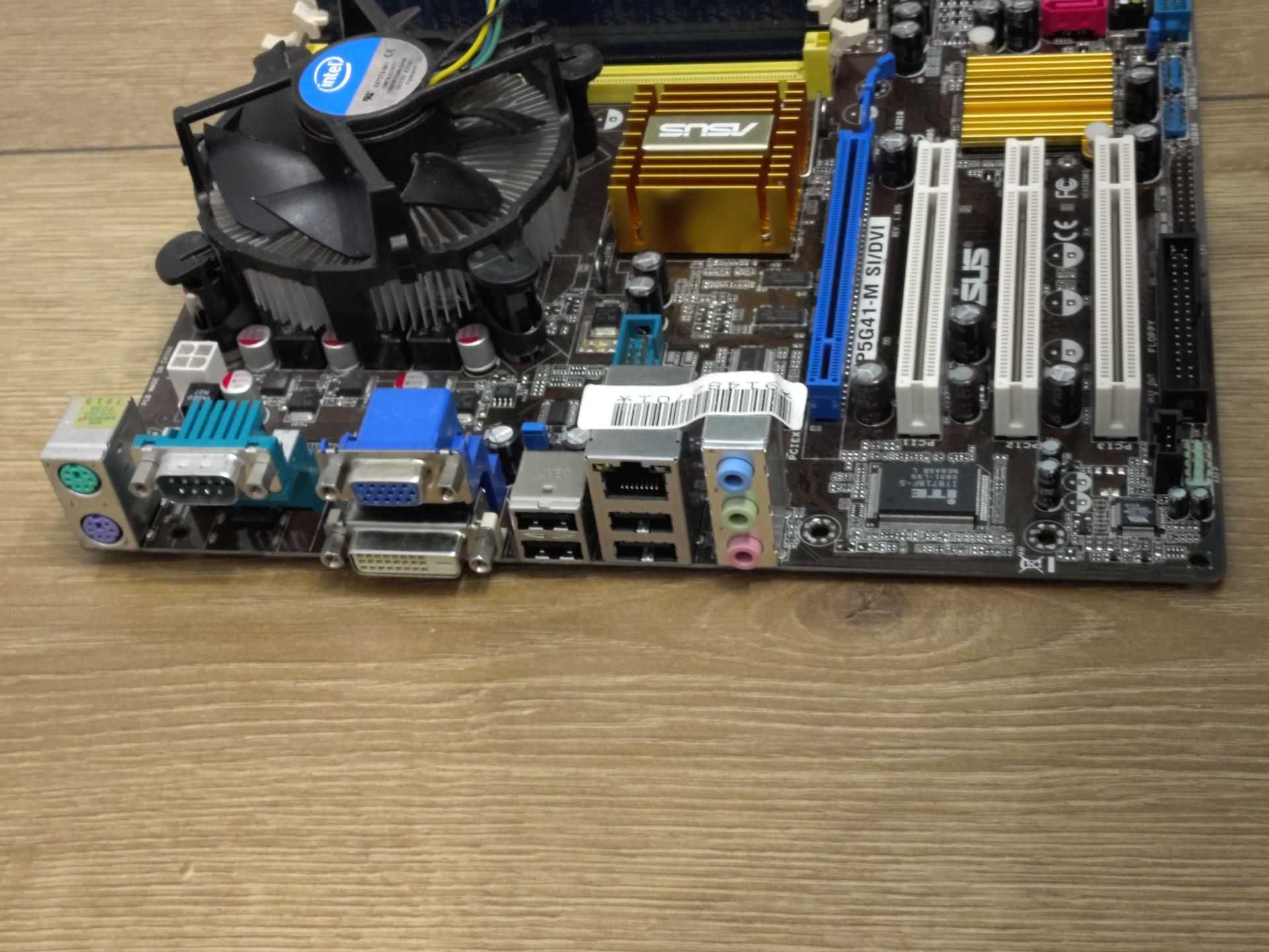 ASUS P5G41-M  LGA 775 Intel Core2 Duo E4500 2.20GHz DDR2 2GB ZESTAW