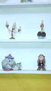 Coleção de figuras do filme da Disney a Bela e o Monstro