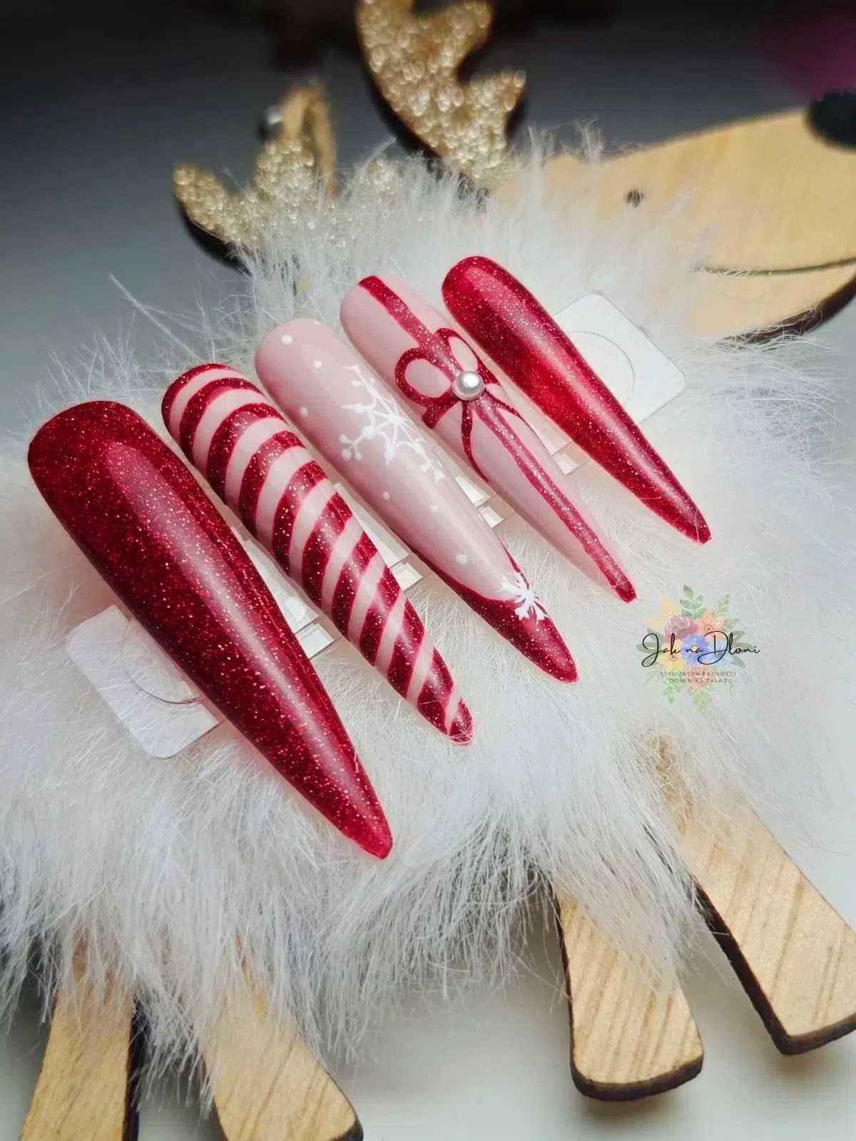 Press on Nails - Ręcznie malowane, spersonalizowane tipsy