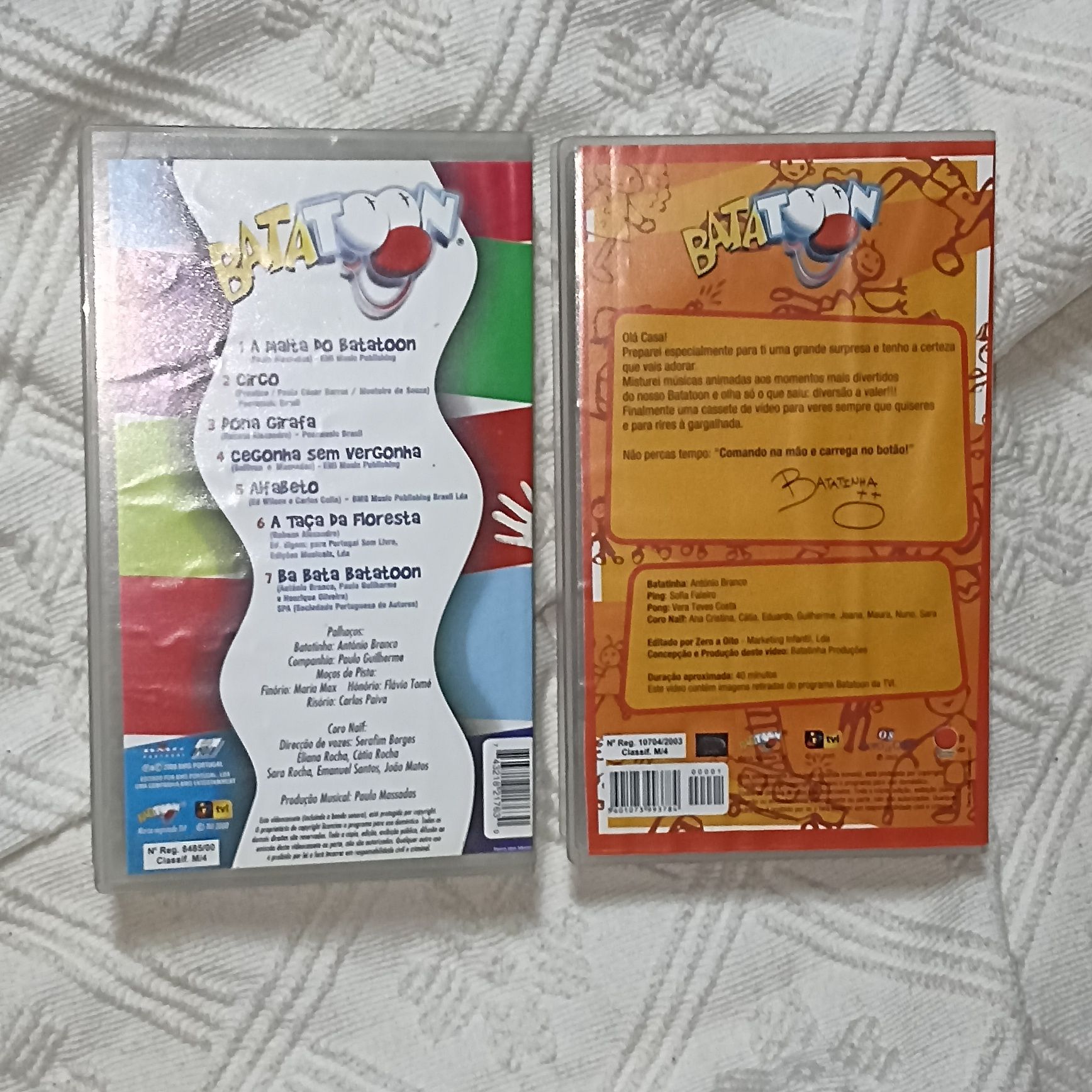 Batatoon em VHS duplo para crianças pequenas