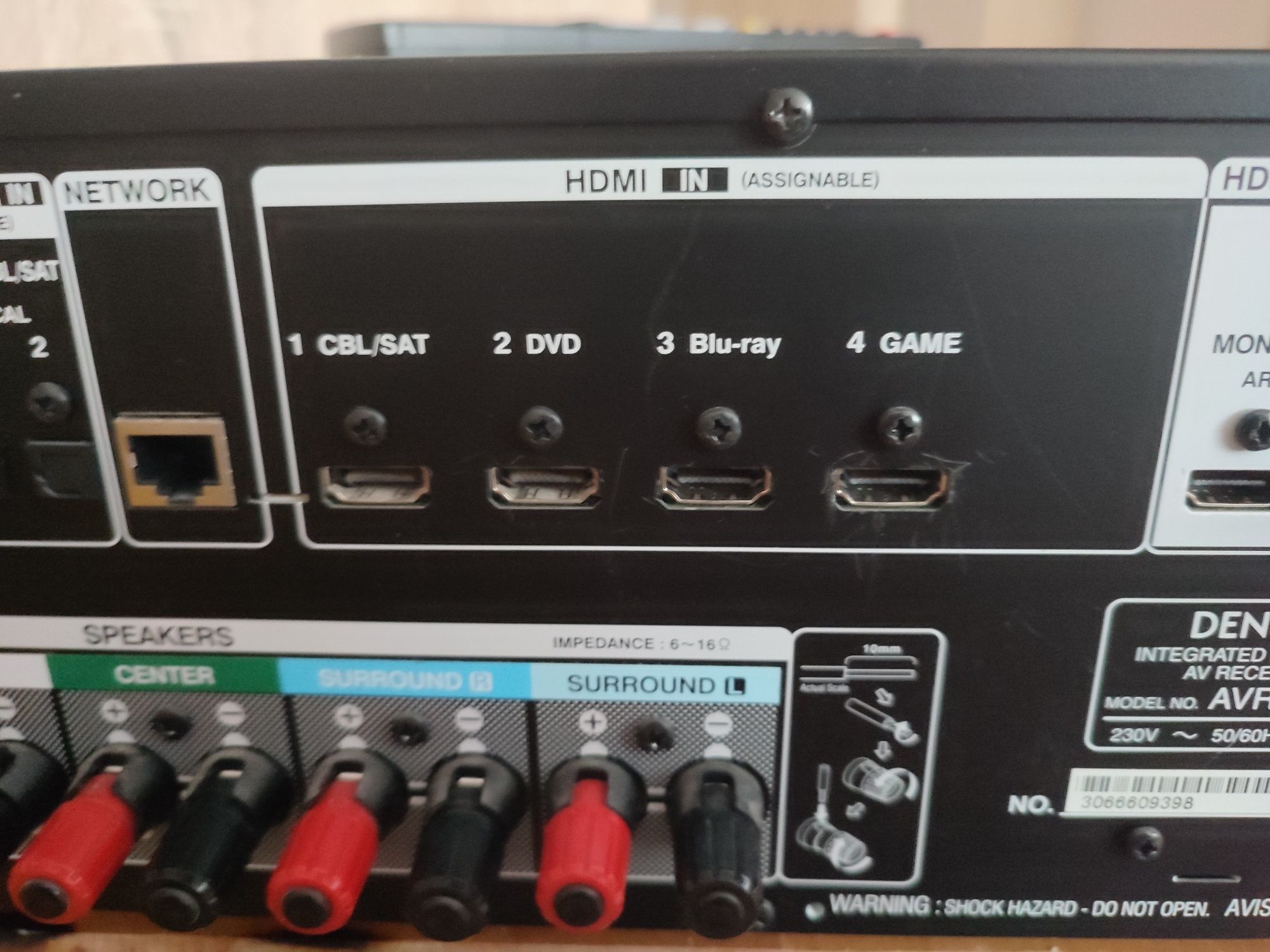 Amplituner DENON AVR 1000+ pilot + mikrofon do kalibracji