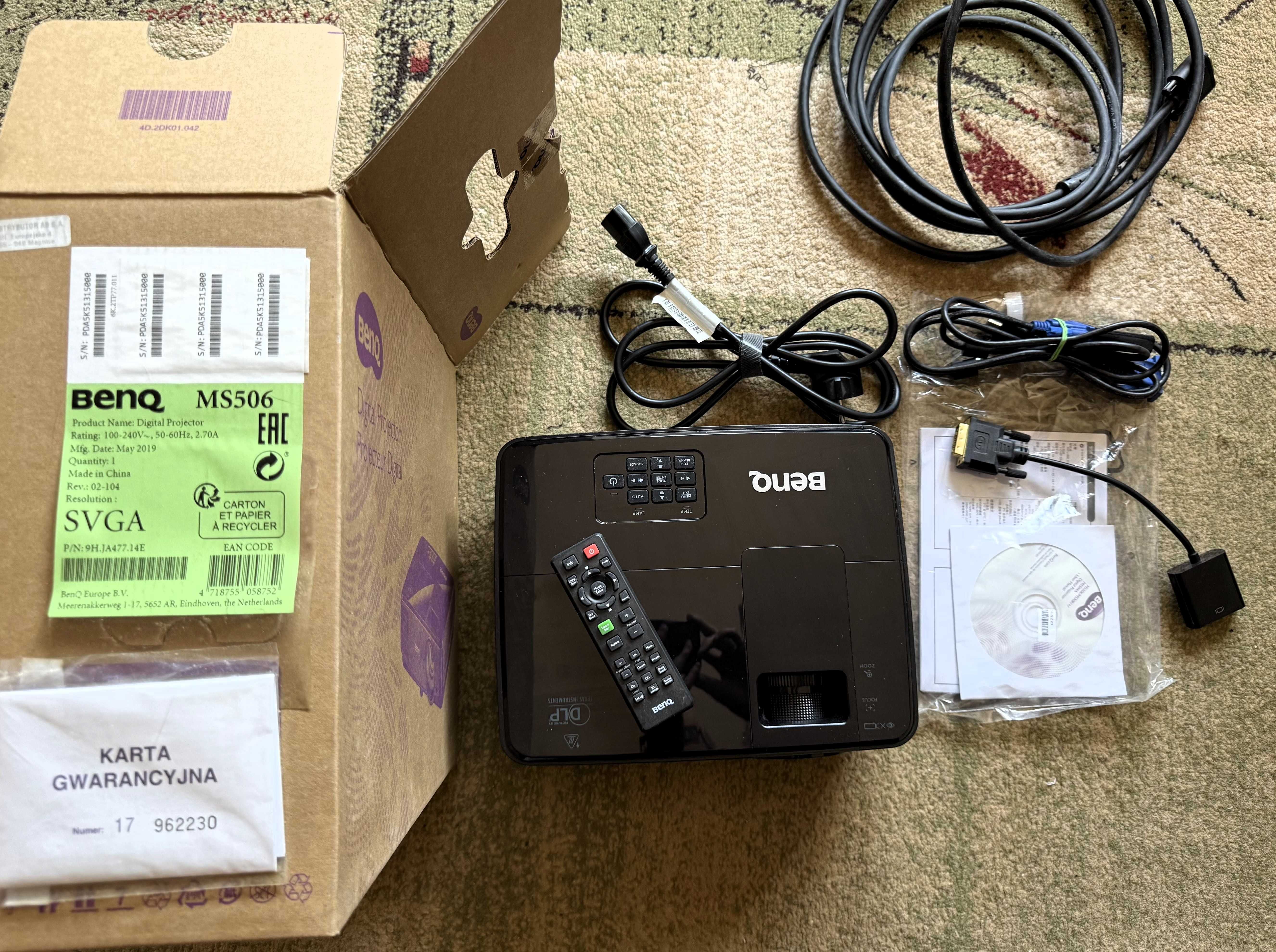 Projektor multimedialny rzutnik BENQ MS506