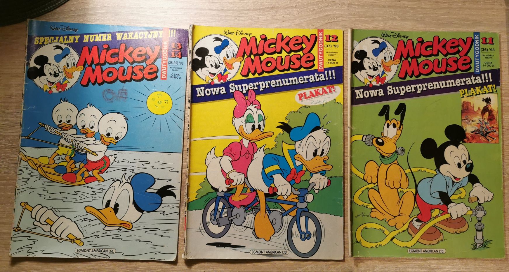 Komiksy Mickey Mouse rok 1993