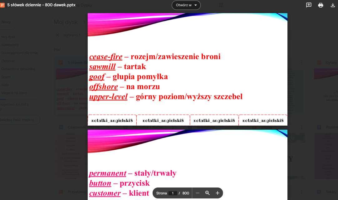 15 letnie Materiały język angielski notatki matura