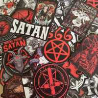 50 Autocolantes Stickers Satan 666