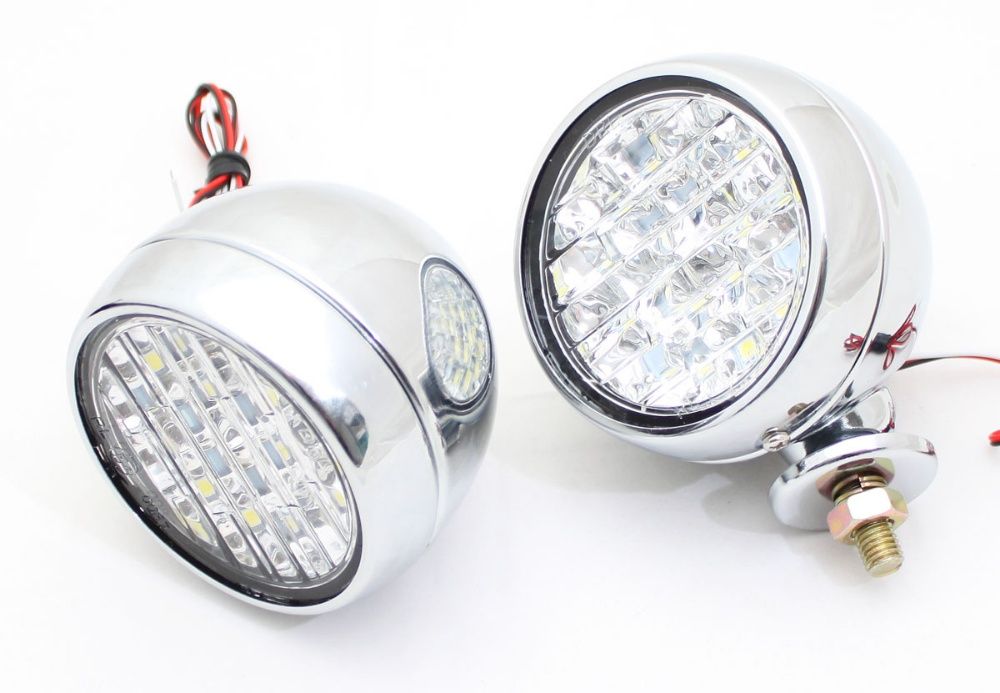 18LED Lightbary chromowane, dzienne RL / DLAA /