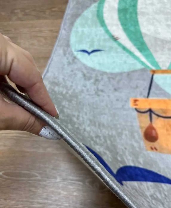 Килимок дитячий безворсовий килим ковер антиковзаюче покриття