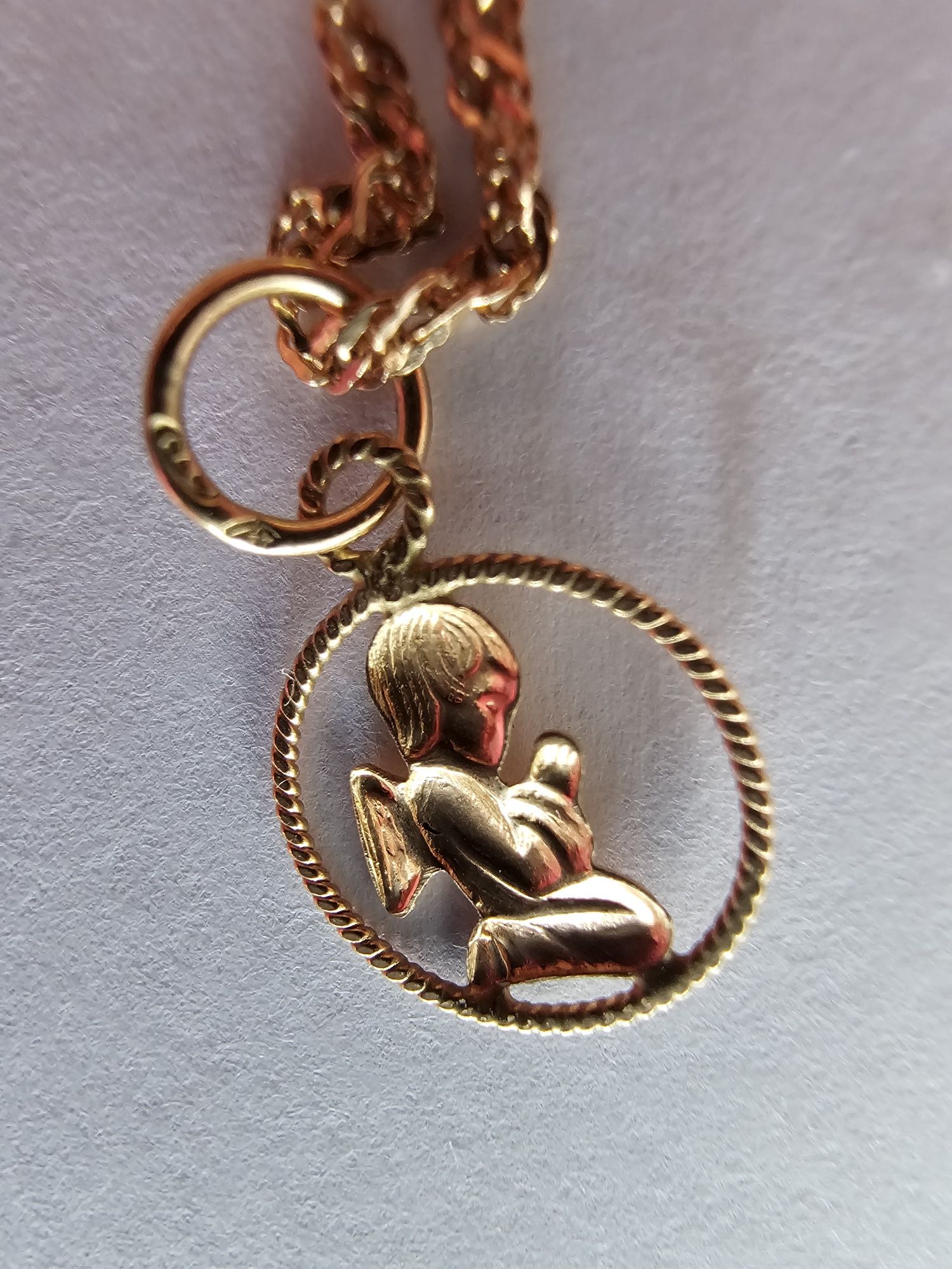 Pulseira de criança ouro 9k com Anjo