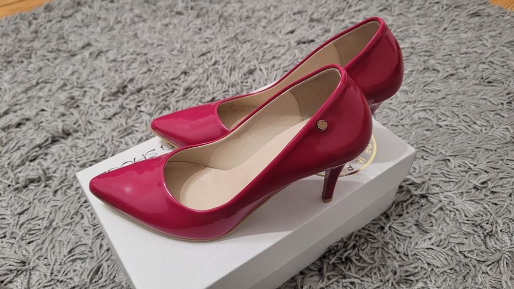Buty szpilki Ivbut 744 fuksja rozmiar 38