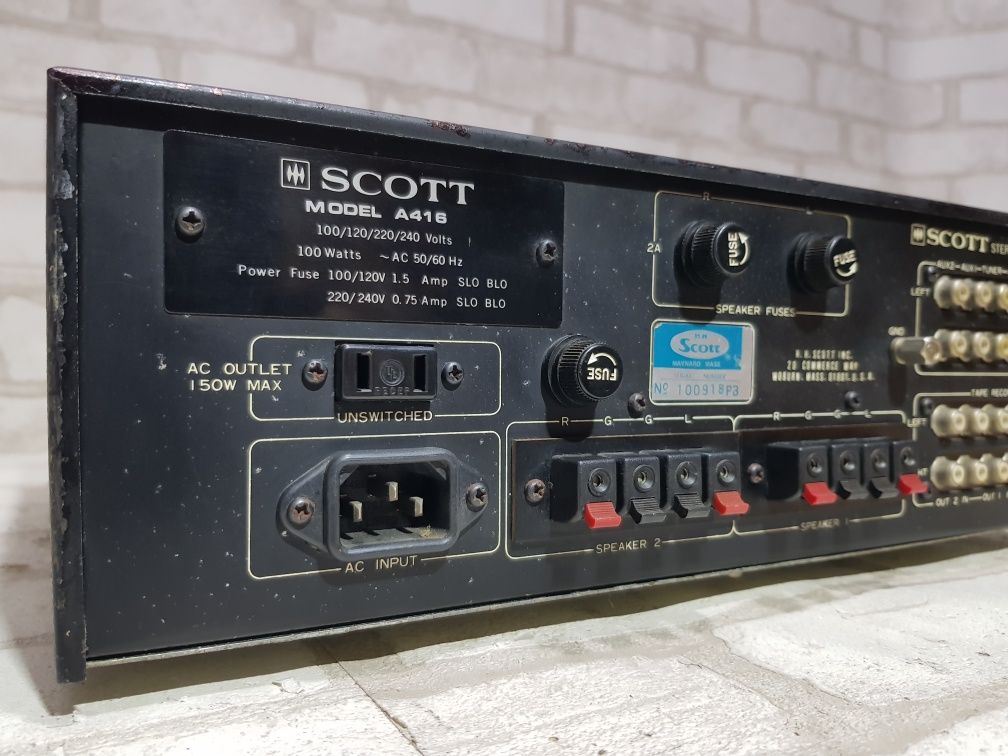 TOП! Стерео підсилювач/усилитель SCOTT A-416, б/в з Німеччини