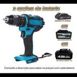1094 - Aparafusadora 3 em 1  10mm 120nm uma bateria 21v carregador