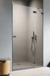 Radaway Essenza Pro Black DWJ drzwi prysznicowe 90 cm natryskowe lewe