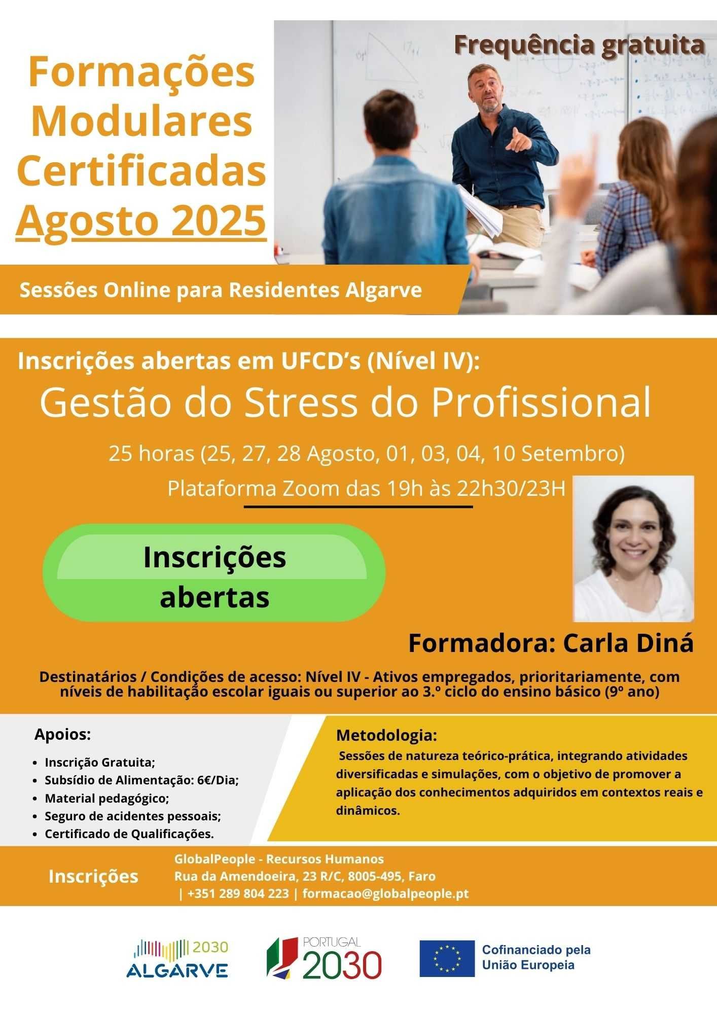 Gratuitas | Formações Certificadas Online/Presenciais - Algarve