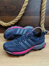 Granatowe damskie buty sportowe terenowe trekkingowe Adidas Questar Tr