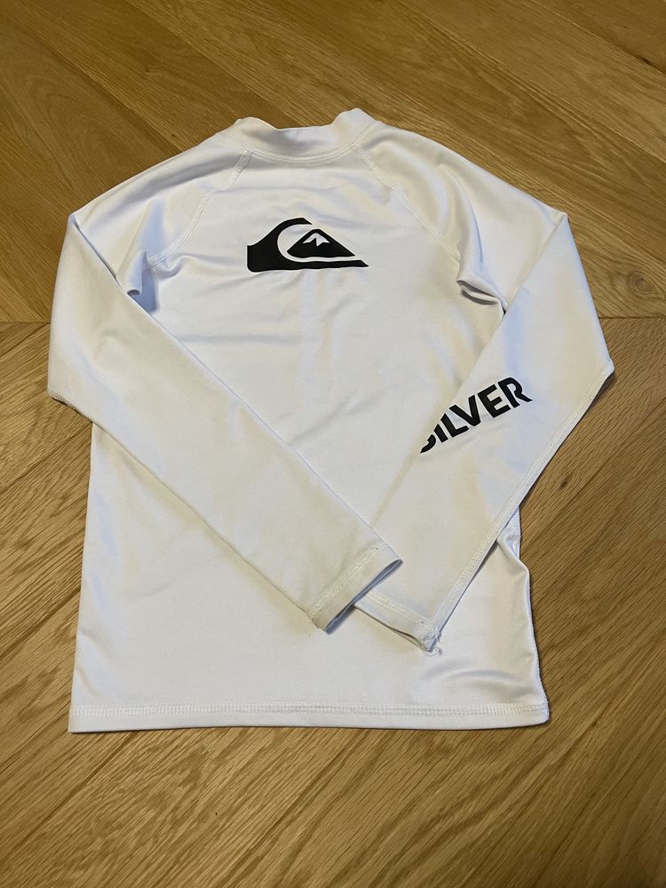 Koszulka dziecięca UV Quiksilver biała długi rękaw rozmiar 10  S