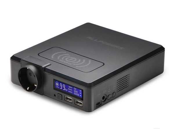 Estação Energia Portátil 200W 154Wh saída AC, USB