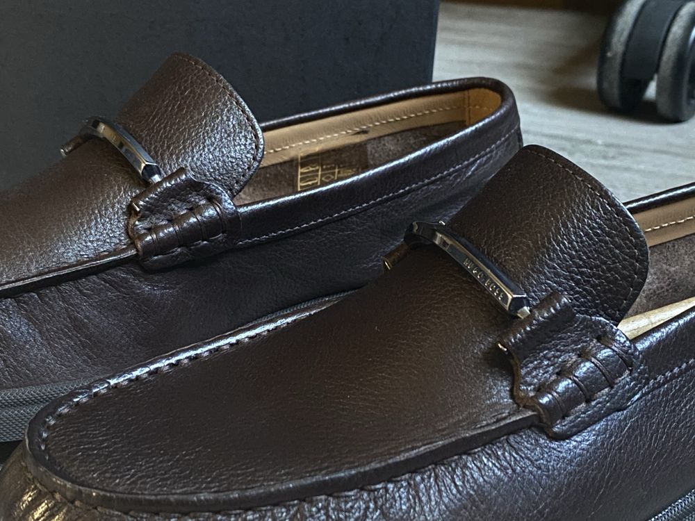 Лоферы Hugo Boss 40р. натуральная кожа!
