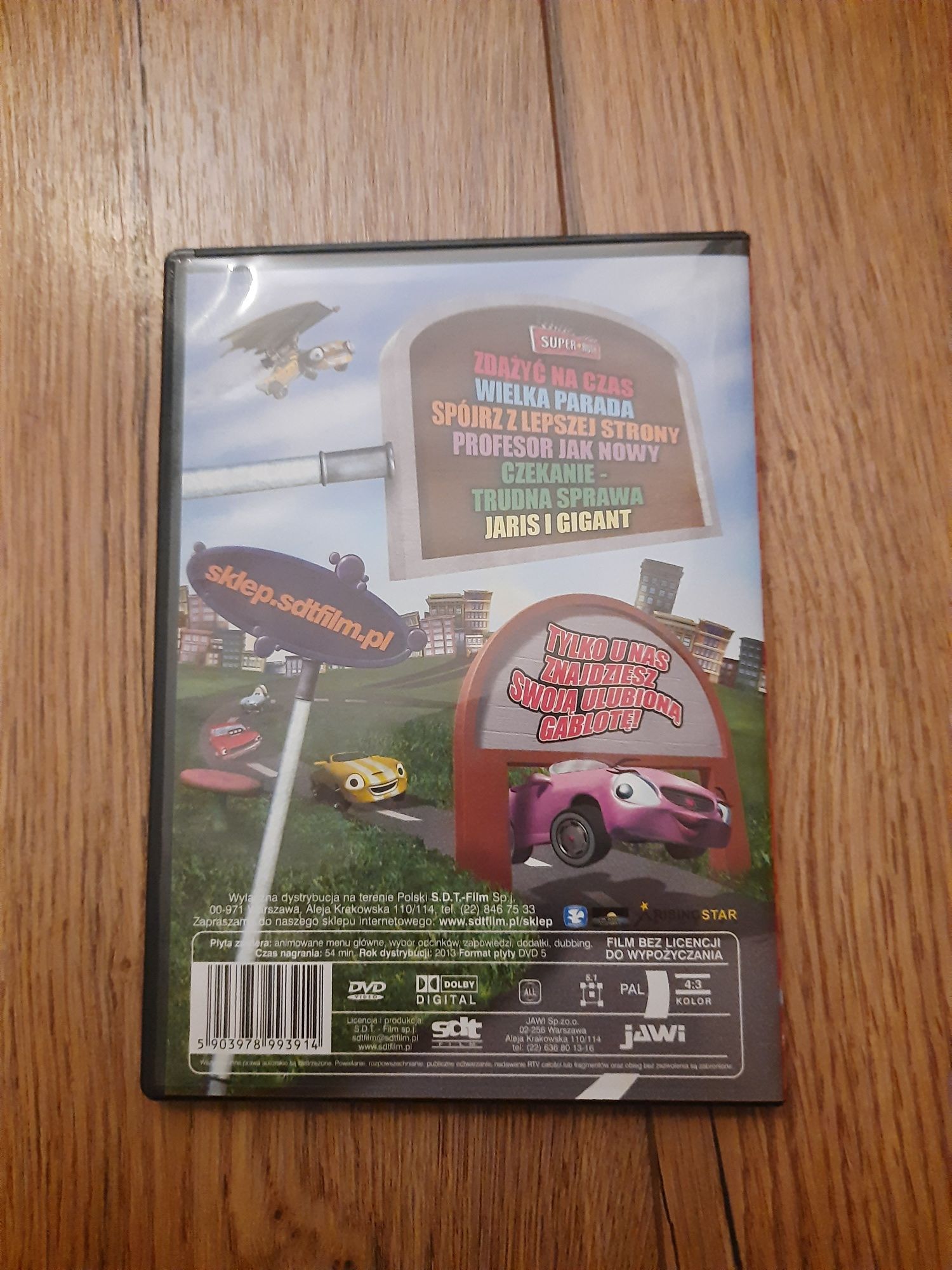 DVD z bajką Super Auta - Zdąrzyć na czas