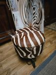 Pufa oryginał futro zebry zebra Afryka #1545 Stylowy Węgrów