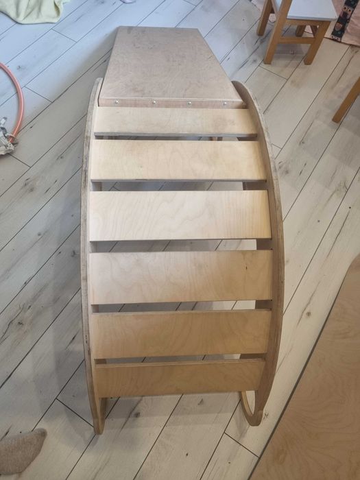 Bujak drewniany montessori zjeżdzalnia, blat