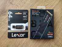 Pendrive 64GB, WD Black SN850X GAME DRIVE 4TB M.2 NVMe PCIe Gen 4.0 x4