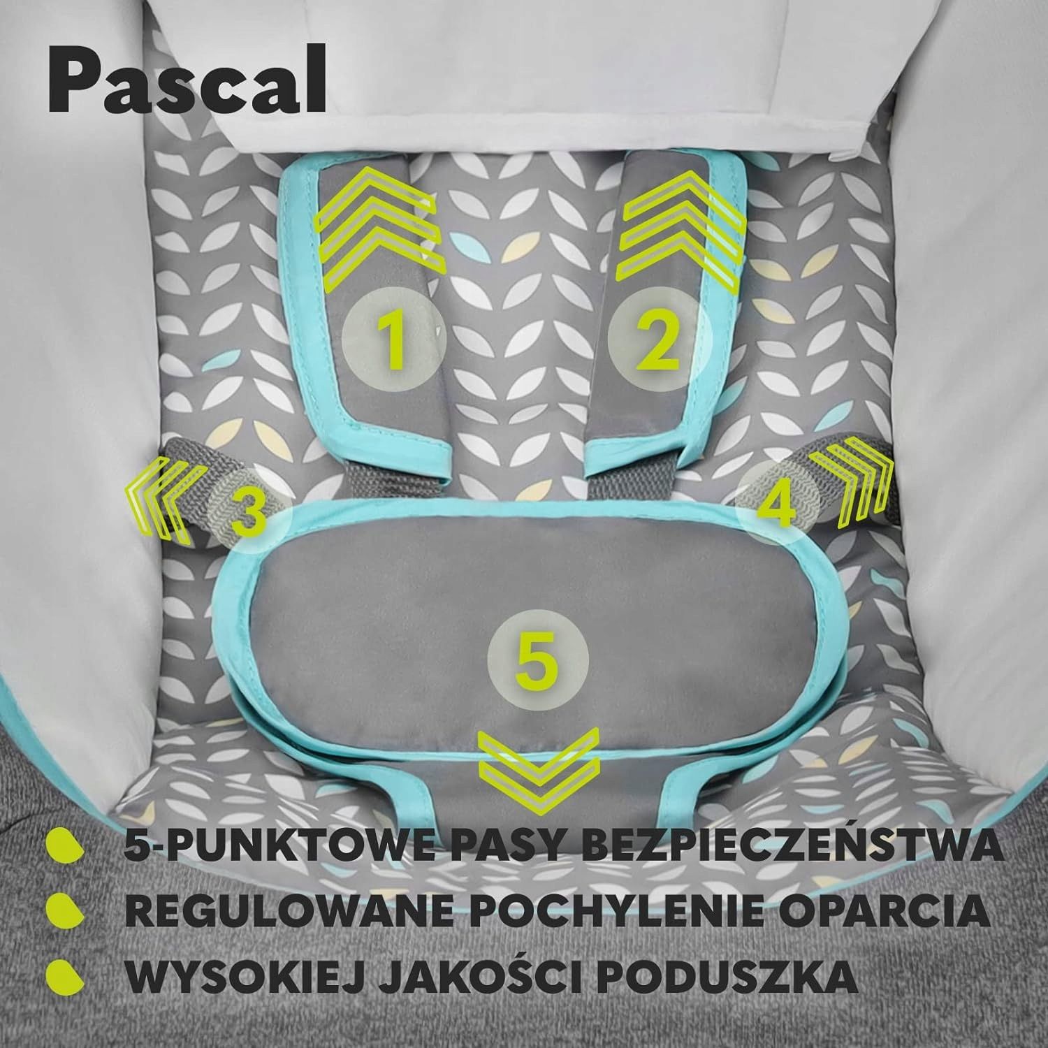 Lionelo Pascal leżaczek bujaczek wibracje