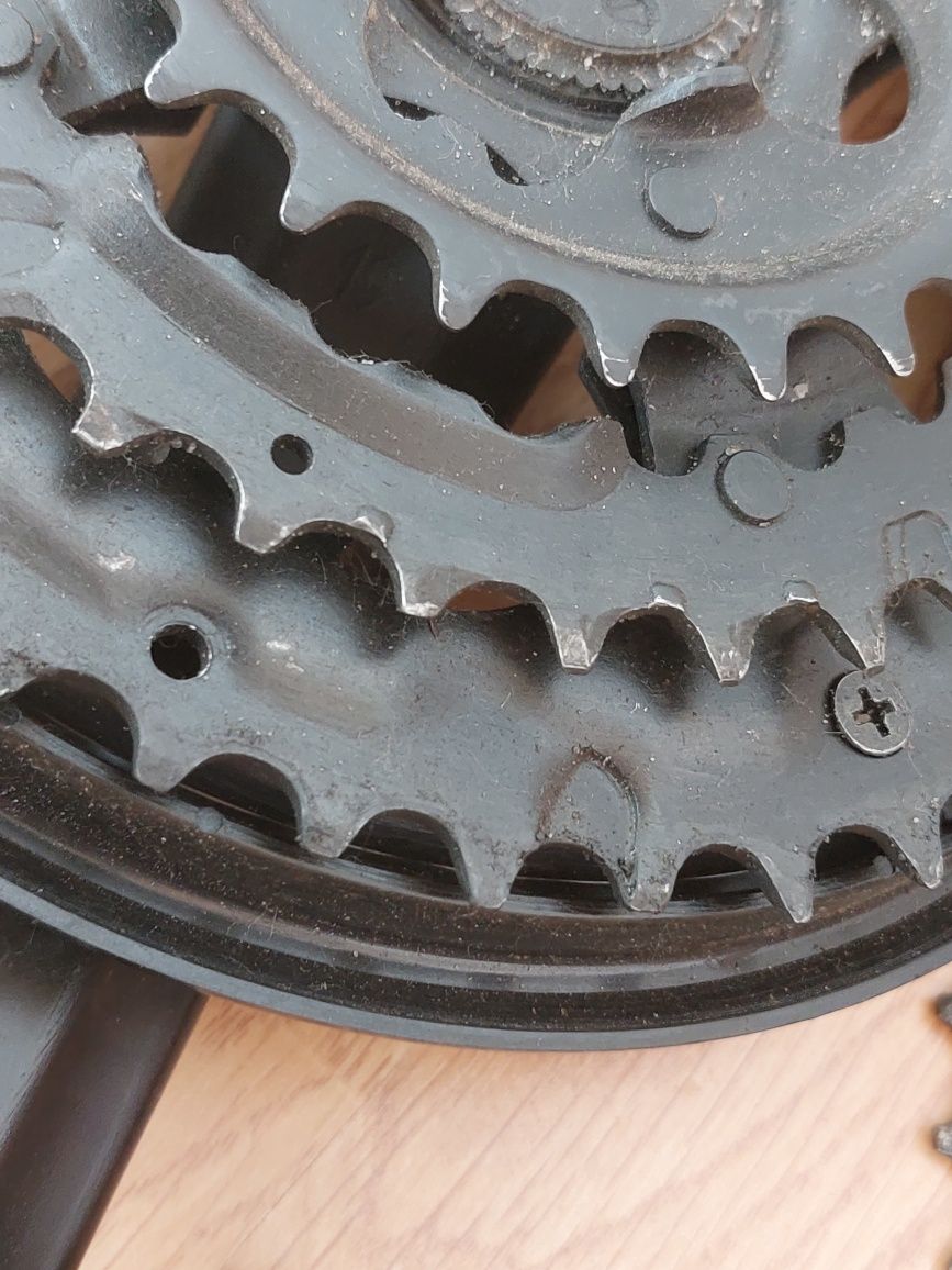 Шатуни Shimano FC-TY301 170mm квадрат, каретка, касета Shimano HG-500